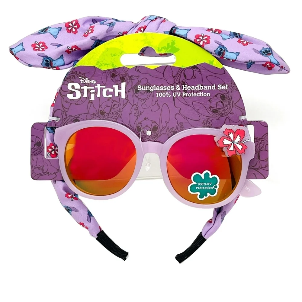Disney Stitch Purple Sunglasses and Headband